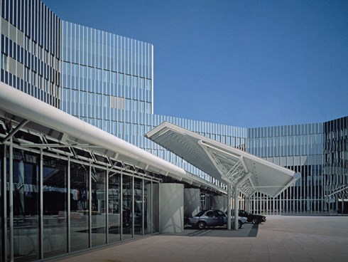 BMW's forschungs- und inoovationszentrum (FIZ) bygning i München