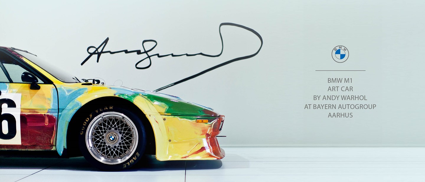 BMW M1 Art Car by Andy Warhol hos Bayern AutoGroup Aarhus 